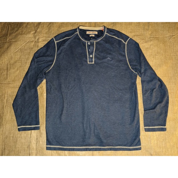 Tommy Bahama Men's Blue Sweater Size XL Pima Cotton - Picture 2 of 5